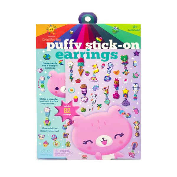 Puffy-stick-on-earrings
